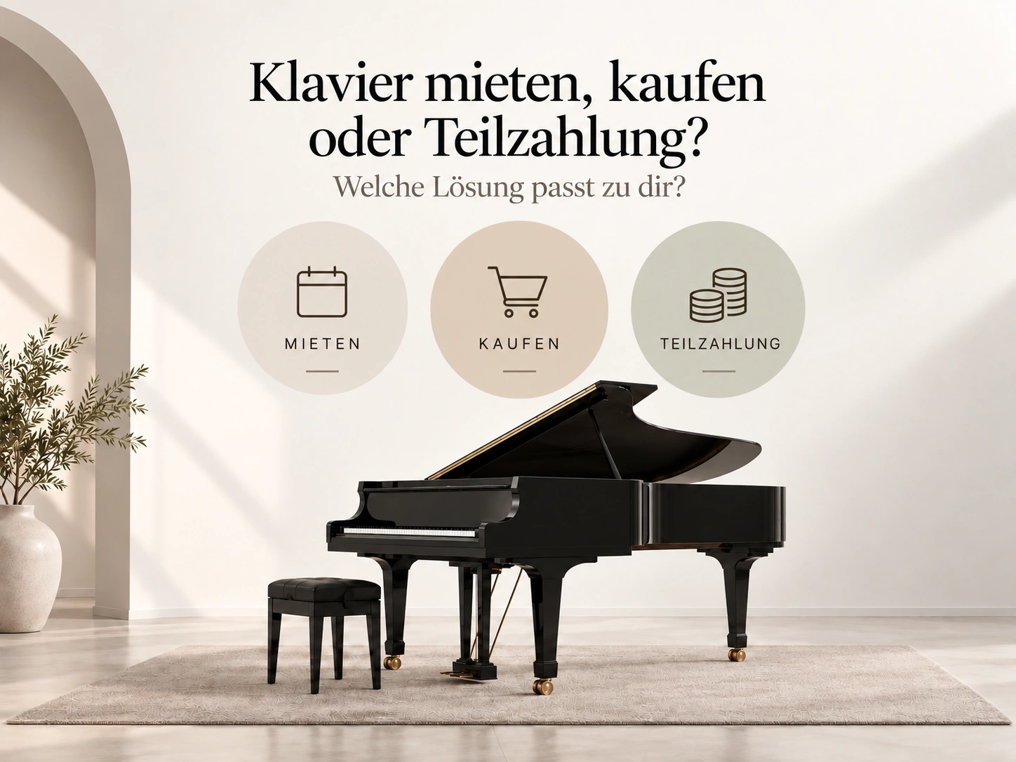 Klavier mieten, kaufen oder Teilzahlung: Welche Lösung passt zu dir?